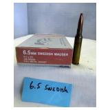 Hanson Cartridge Co. 6.5X55 Swede 139gr FMJ Ammo