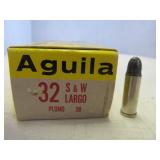 Aguila 32 S&W Long LRN Ammunition 50rds