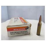 Winchester 243 Win 100gr SP Ammunition 20rd