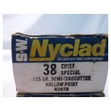 S&W Nyclad 38 Special 125gr HP Ammunition 50rds