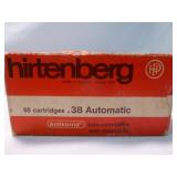 Hirtenberg 38 Super (38 Auto) 130gr FMJ Ammunition