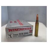 Winchester 7mm Remington Mag 150gr Ammunition 20rd