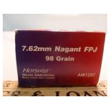 Century Ammunition 7.62 Nagant 98gr FMJ Ammunition