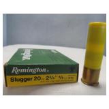 Remington 20ga 5/8oz HP Slug Shot Shells 5rd
