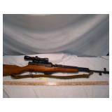 Russian SKS 7.62X39 Semi Auto Rifle with Scope