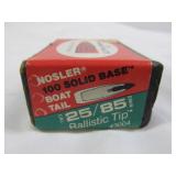 Nosler 25 Cal 85gr Ballistic Tip Bullets - 100ct