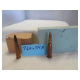 2 Boxes 7.62X54R Military FMJ Rifle Ammunition