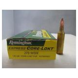 Remington 270WSM 130gr Rifle Ammunition 20rds