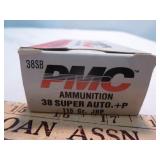 PMC 38 Super +P 115gr JHP Ammunition 50rd
