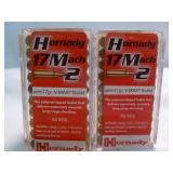 2 Boxes Hornady 17 Mach 2 Rim Fire Ammunition