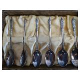 Set of 6 Antique Silver Plate Apostle Spoons