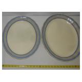 Pair of Grindley Creampetal Porcelain Platters