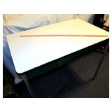 Vintage Porcelain Top Single Drawer Dinette