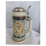 1978 Avon Ceramic Hunting / Fishing Stein