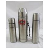 3pc Stainless Uni-Vac Thermos & Thermo Cups