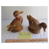 Pair of Hand Painted Ceramic Ducks