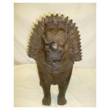 Vintage Solid Plaster Large Fu Dog Statue