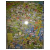 1993 Christchurch New Zealand Pacific Coast Map