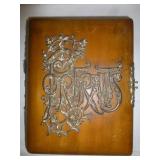 1897 Denton, Tx Wood Cover Cabinet Card Album