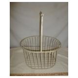 Large Heavy Ornate Metal Decorator Basket