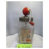 Blow Vintage British Glass Butter Churn