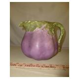 Vintage Italian Majolica Eggplant Pitcher CB Italy