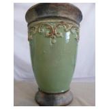 Large Glazed Stone Ware Pottery Urn Vase