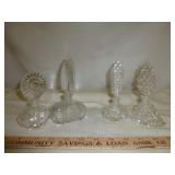 Art Deco Czech Bohemian Cut Glass Perfume Bottles