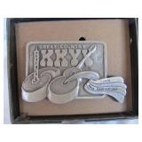 1976 KKYX Country Radio 50th Anniversary Buckle