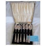 L&W Antique English Sterling Silver Spoon Set