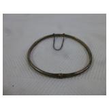 Vintage Sterling Silver Hinged Bangle Bracelet