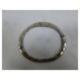 Hammered Sterling Silver Artist Bangle Bracelet