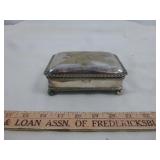Jewel Case Vintage England Silver Plate Box