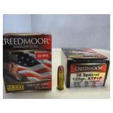 Creedmoor 38 Spl +P 125gr XTP Ammo - 2 Boxes