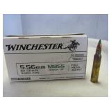 Winchester 5.56 M855 62gr Green Tip Ammunition