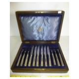 Haddon Sheffield England Antique Fish Cutlery Set