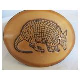 Leather Art Armadillo Belt Buckle - Unworn