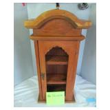 Hand Made Wood Marquetry Curio Display Cabinet