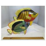 Hand Painted Poly Resin Large Tropical Fish