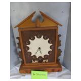 Hand Made Wood 'Family' Clock
