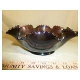 Antique Northwood Amethyst Carnival Glass Bowl