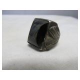 Vintage Art Deco Sterling Silver & Black Onyx Ring