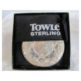 Towle Sterling Silver Repousse Compact Mirror