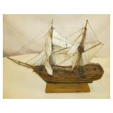 HMS Bounty Vintage Wood Ship's Model on Stand