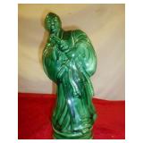 Vintage Green Monochrome Glaze Asian Mud Ware