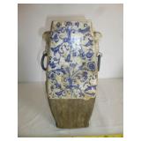 Antique Czech Primitive Glazed Vase Planter