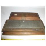Vintage 10' Whetstone in Hand Made Wood Case
