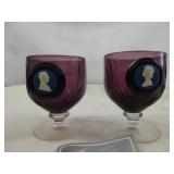 Wedgwood Queen's Silver Jubilee 1977 Goblets
