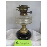 Thomas Rowatt England Antique Duplex Oil Lamp