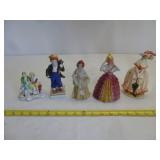 5pc Vintage Porcelain Figurines - Japan / Germany